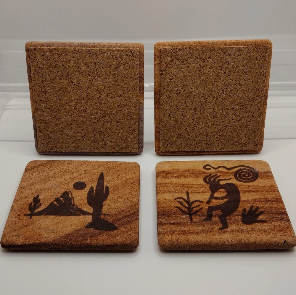 Set of 4‎ Navajo Western Stone Coasters
